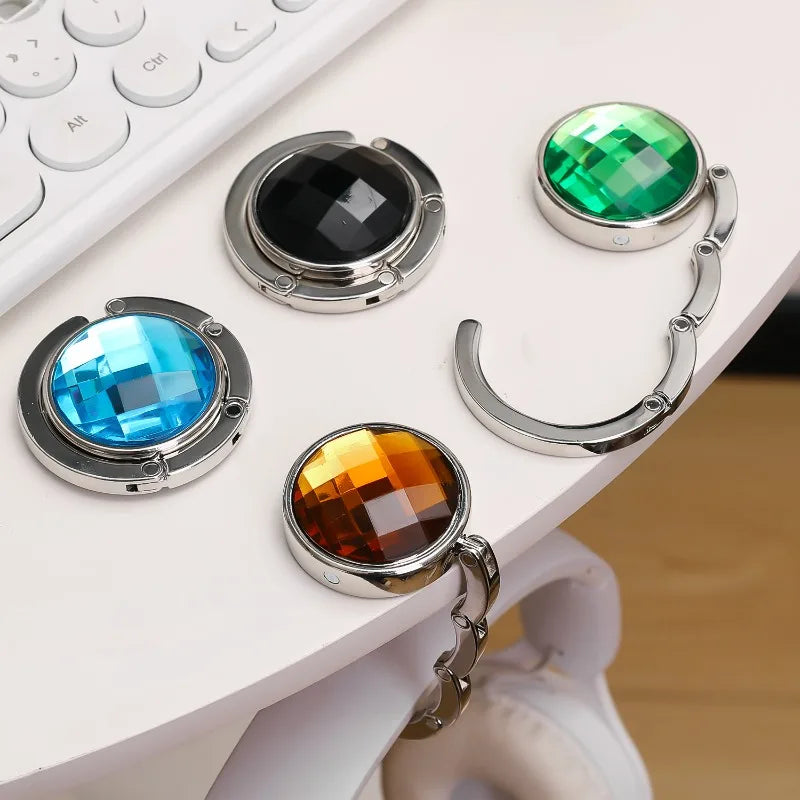 Foldable Crystal Acrylic Hook with Anti-Slip Pad
