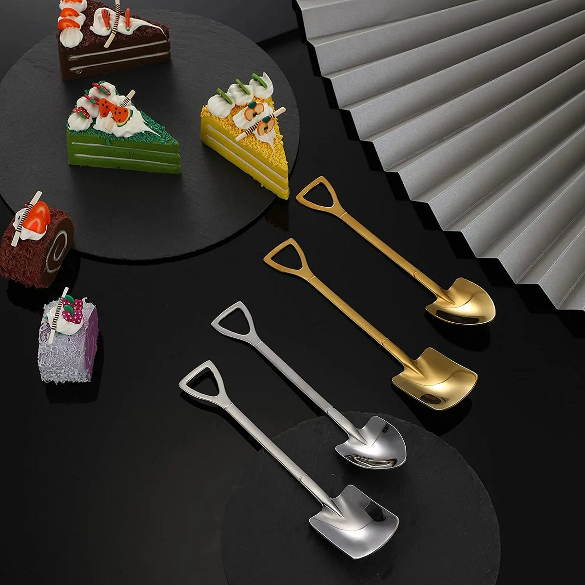 Cuillère à Dessert et à Café en Acier Inoxydable
