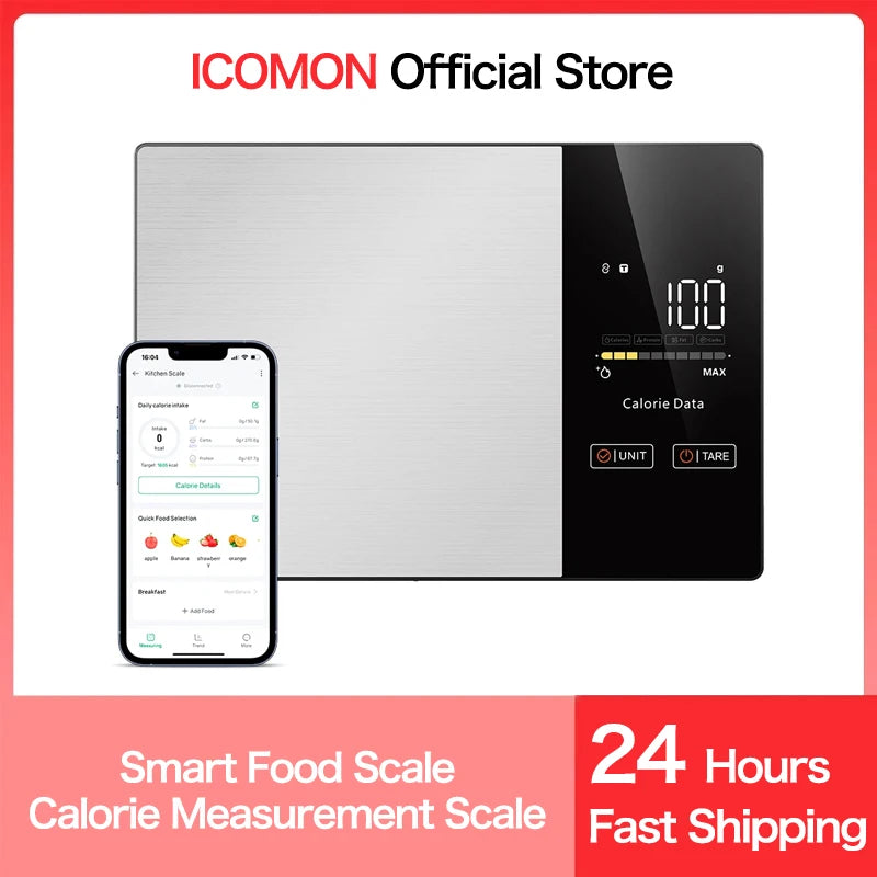 Smart Nutrition Kitchen Scale with Bluetooth App