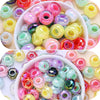 Multicolor Faceted Acrylic Spacer Beads for Jewelry Making