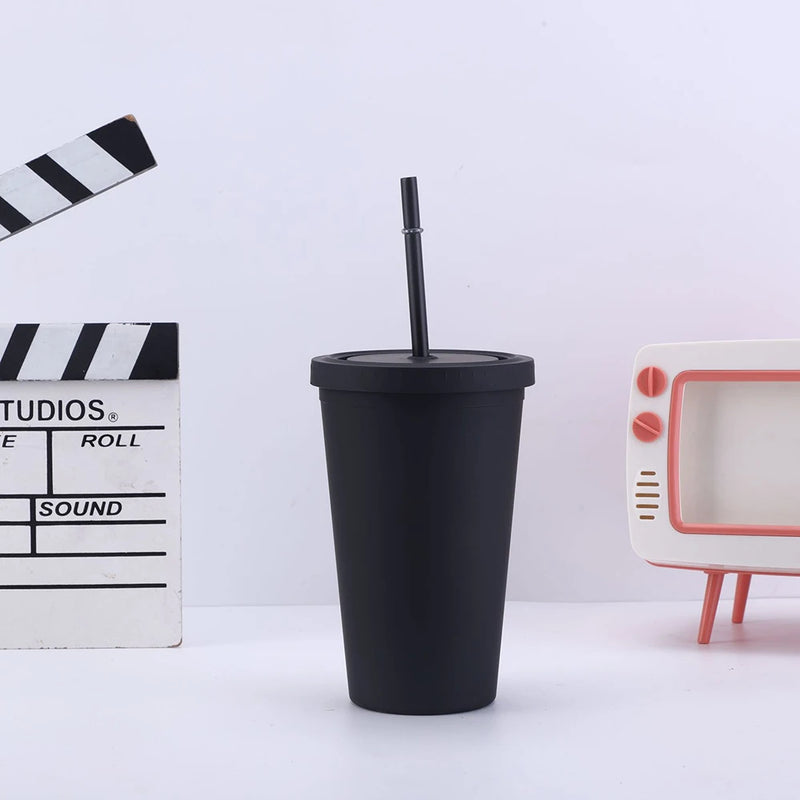 Personalized 16oz Matte Acrylic Tumbler with Lid and Straw