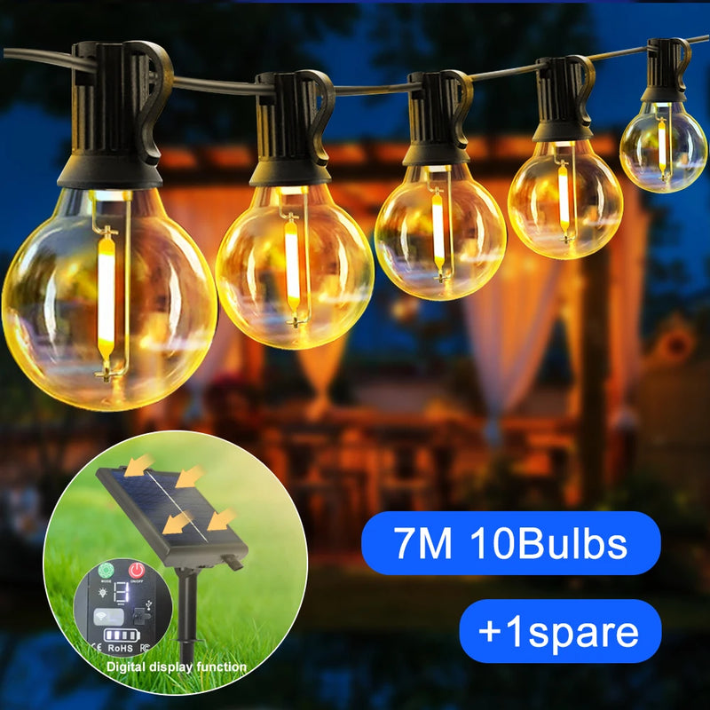 Guirlande de Boules G40 Solaires avec Télécommande