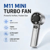 Portable USB Rechargeable Handheld Fan with Digital Display