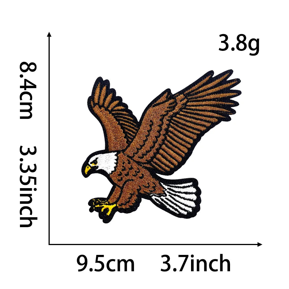 Embroidered Animal Iron-On Patches for DIY Crafting & Clothing Repair