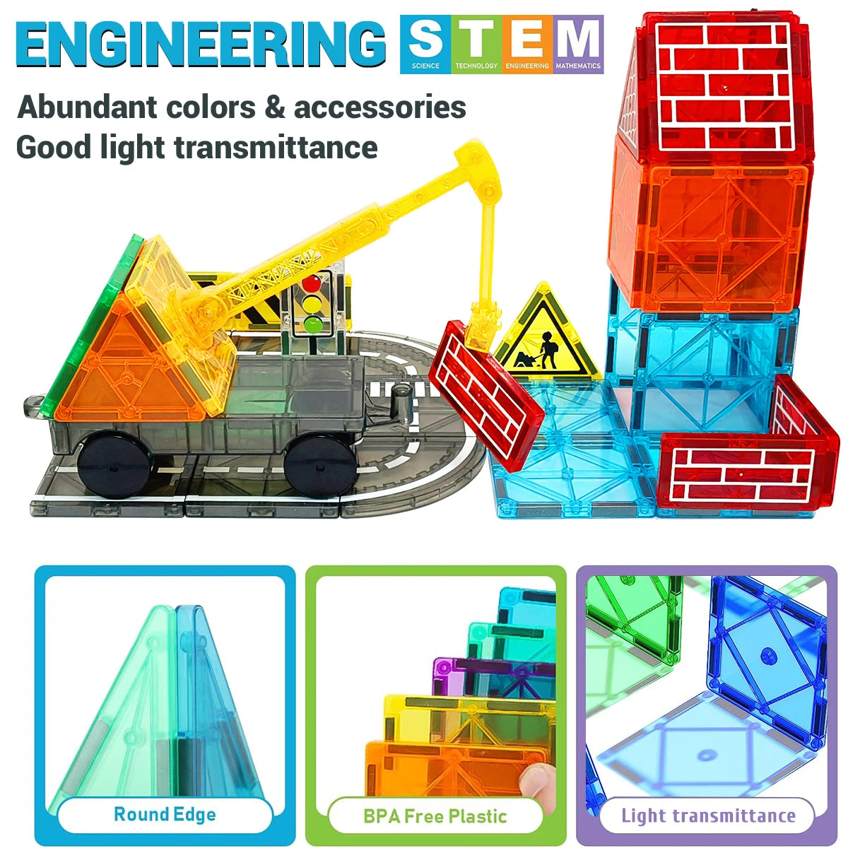 Magnetic Building Blocks Set for Kids