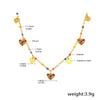 Heart Charm Stainless Steel Jewelry Set