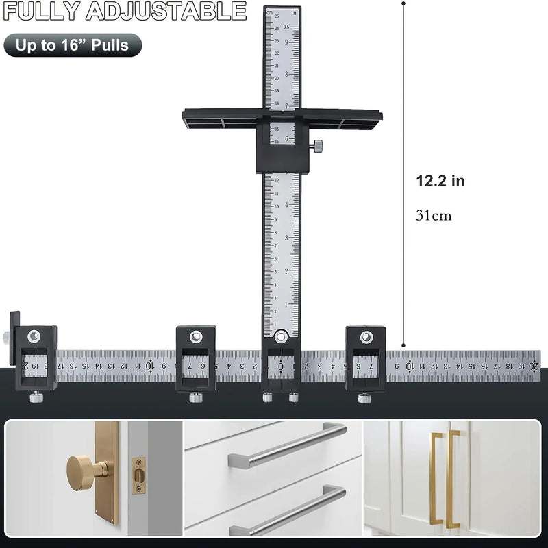 Adjustable Cabinet Hardware Jig