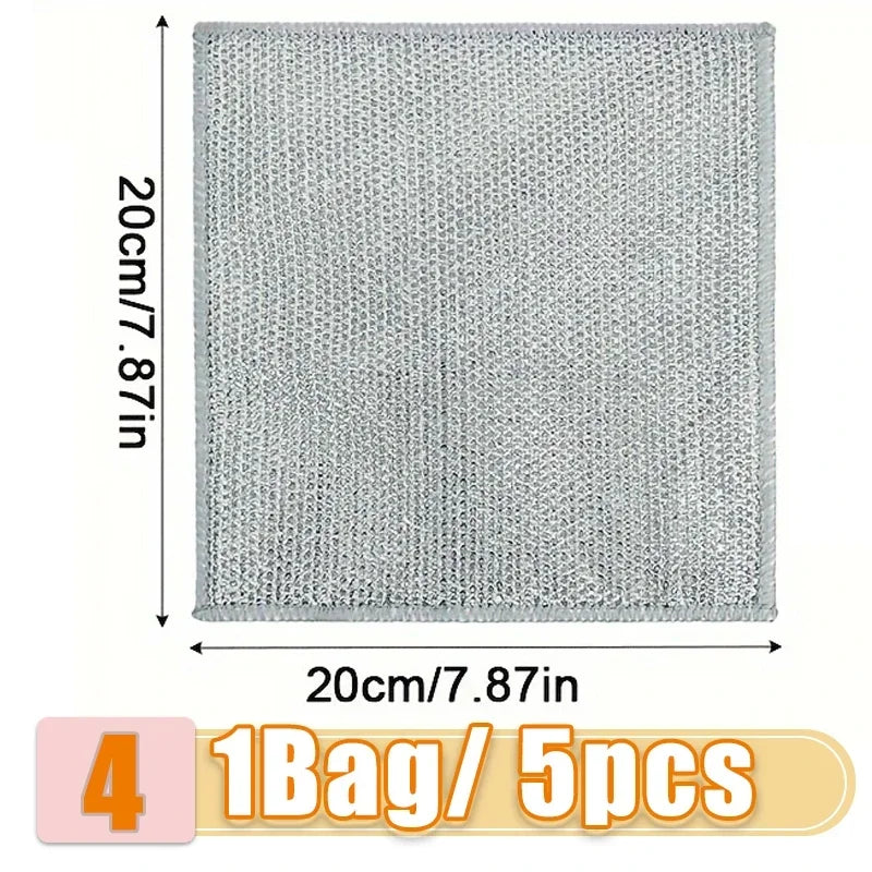 Chiffon de Nettoyage en Maille d'Acier Inoxydable Haute Résistance