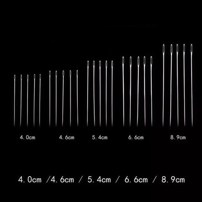 34-Piece Big Eye Sewing Needle Set with Easy-Thread Case