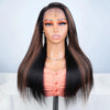 Brasilianisches Kinky Straight Lace Front Perücke