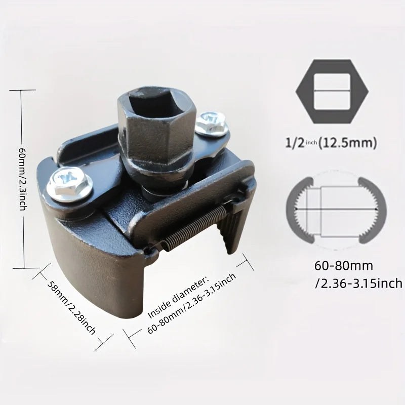 Llave Ajustable para Filtro de Aceite (60-80 mm)