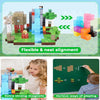 Magnetic Building Blocks - Mine World & Forest House Set