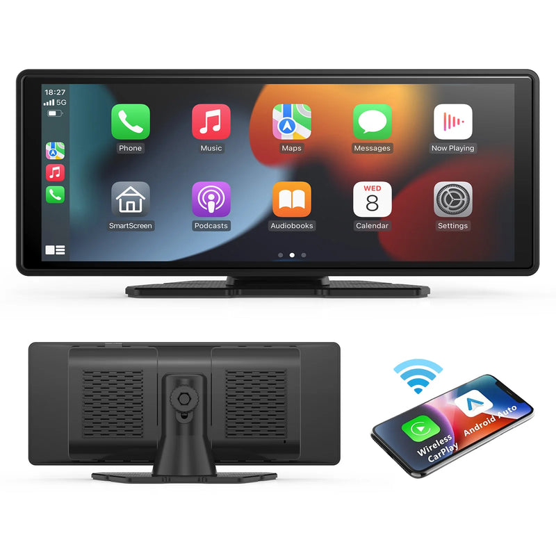 Portable Wireless CarPlay & Android Auto Screen