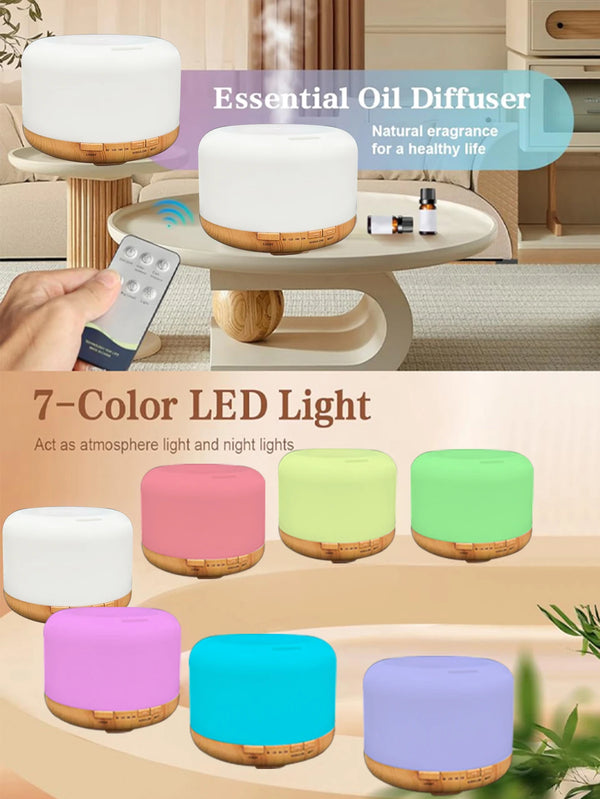 500ml Ultrasonic Essential Oil Diffuser with Remote Control