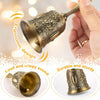 Vintage Brass Hand Bell for Service, Weddings & Home Decor