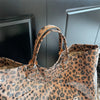 Leopard Print PVC Large Tote Bag
