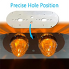 Watermelon Light Mounting Plate for Peterbilt and Kenworth Trucks