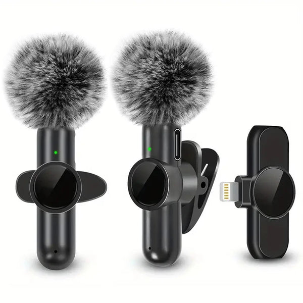 Wireless Lavalier Microphone for Smartphones and Cameras
