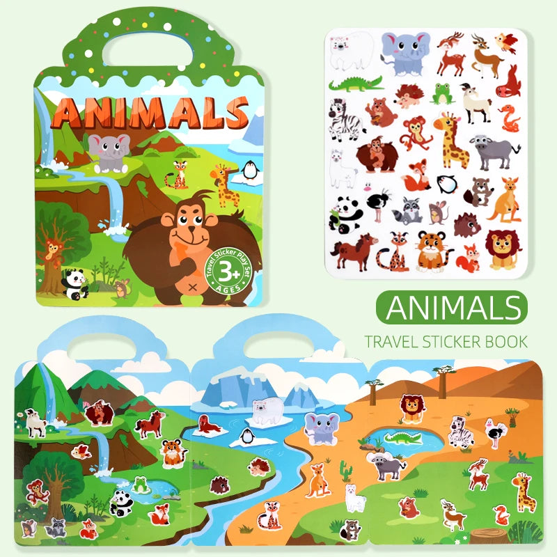 Reusable Jelly Sticker Book for Kids