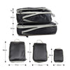 Travel Packing Cubes Set with Compression Zippers
