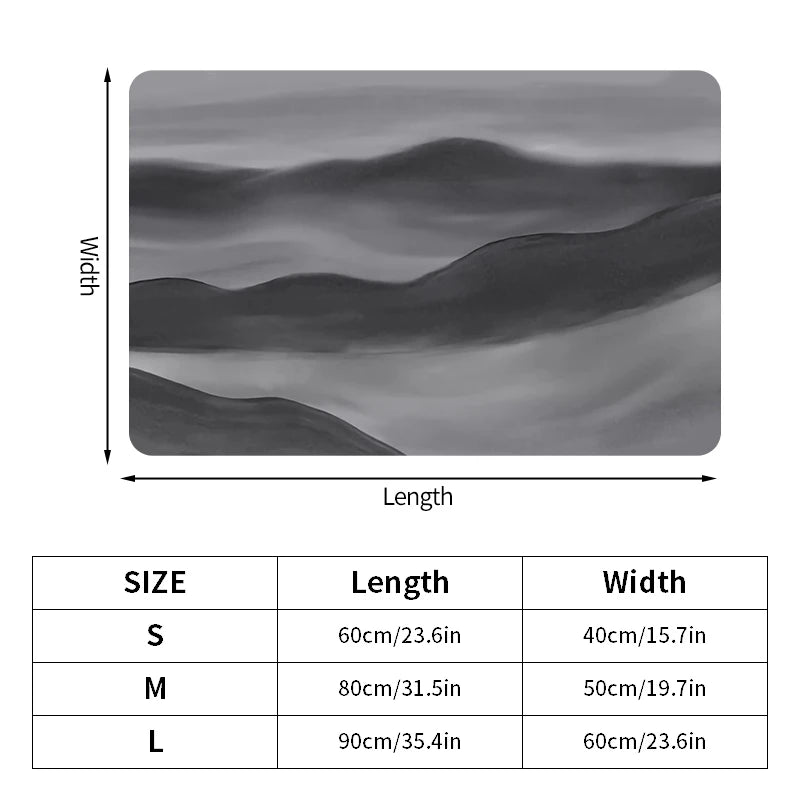 Ultra-Absorbent Diatomite Bath Mat with Non-Slip Rubber Base