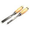 12-Piece Wood Carving Chisel Set with High Carbon Steel Blades