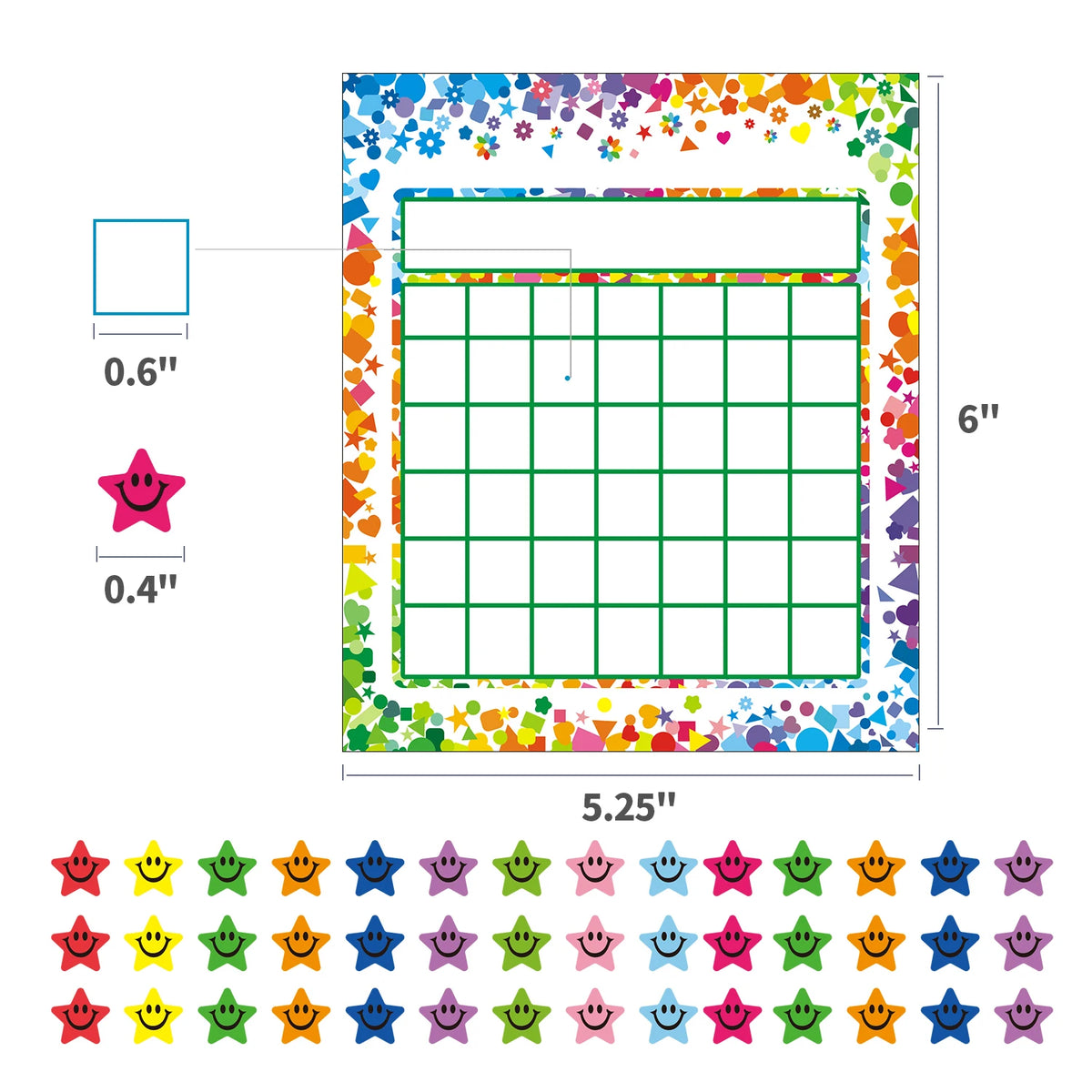 Animal Reward Chart Set with Stickers for Kids