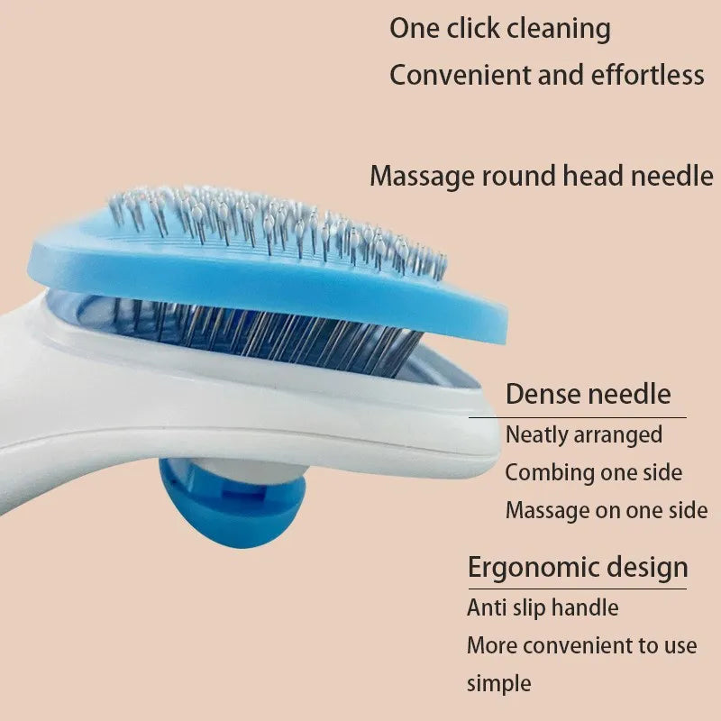 Gentle Pet Grooming Brush for Dogs & Cats