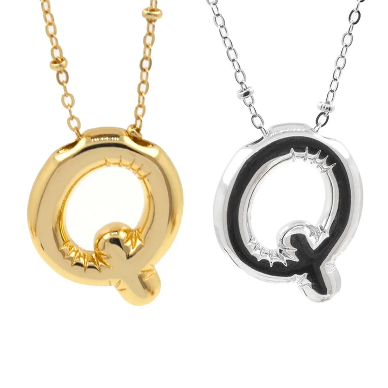 Personalized Initial Letter Pendant Necklace