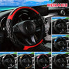 Crystal Carbon Fiber Steering Wheel Cover with 3D Embroidery