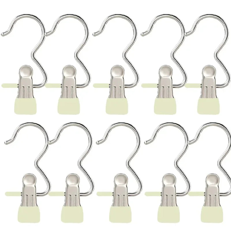 Stainless Steel Clothespins with Hooks