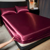 Luxury Satin Fitted Sheet Set with Pillowcases