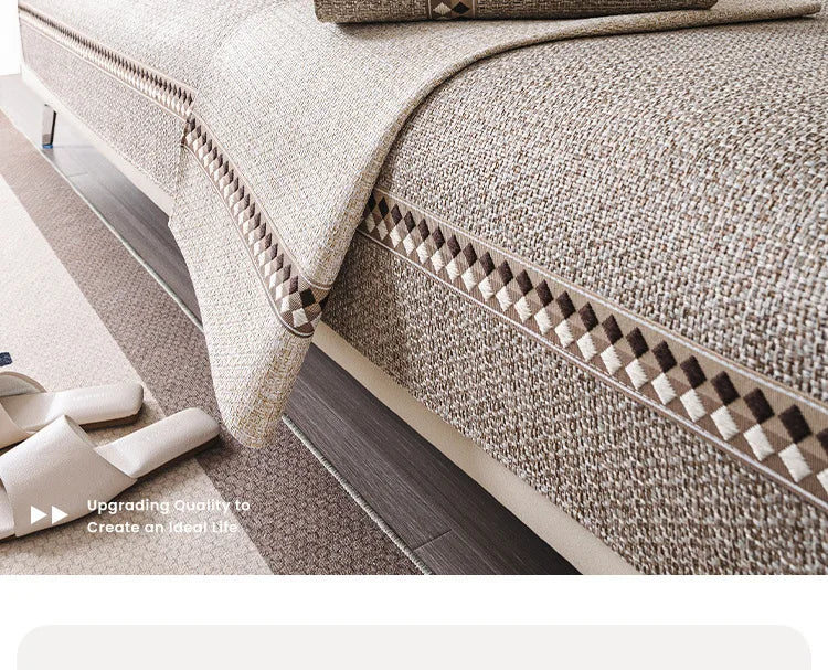 Non-Slip Dustproof Cotton-Linen Sofa Cover