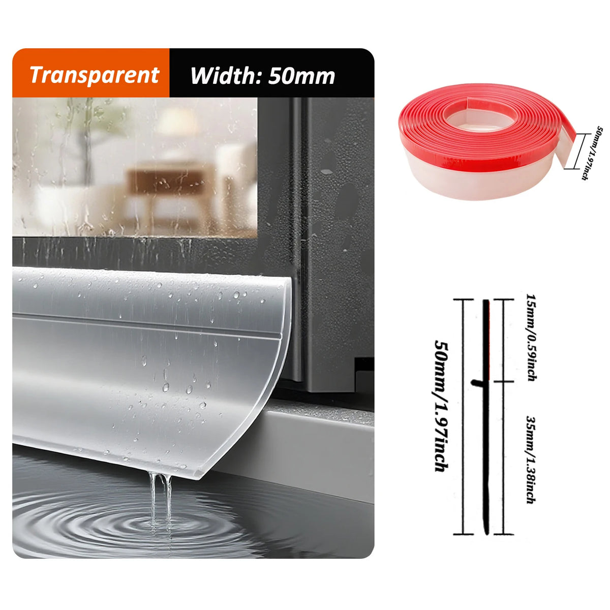 Transparent Waterproof Window Sill Sealing Strip