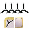 Adjustable Triangle Bed Sheet Clips with Elastic Straps (4-Pack)