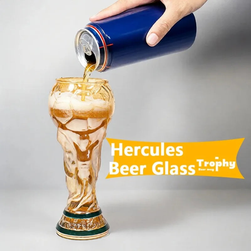 Football Trophy Beer Glass