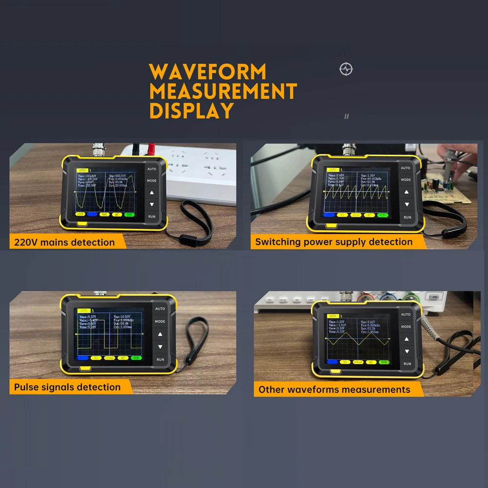 Mini Handheld Digital Oscilloscope with 2.8" Color Display