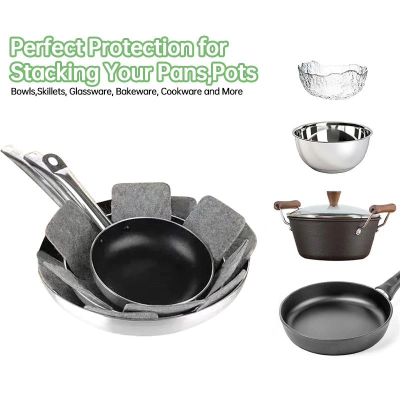 Felt Pot Protectors and Cookware Dividers