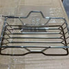 Stainless steel wall-mounted soap dish with a no-drill adhesive installation