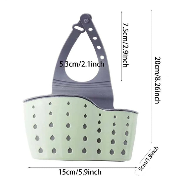 Adjustable Rubber Sink Hanging Basket