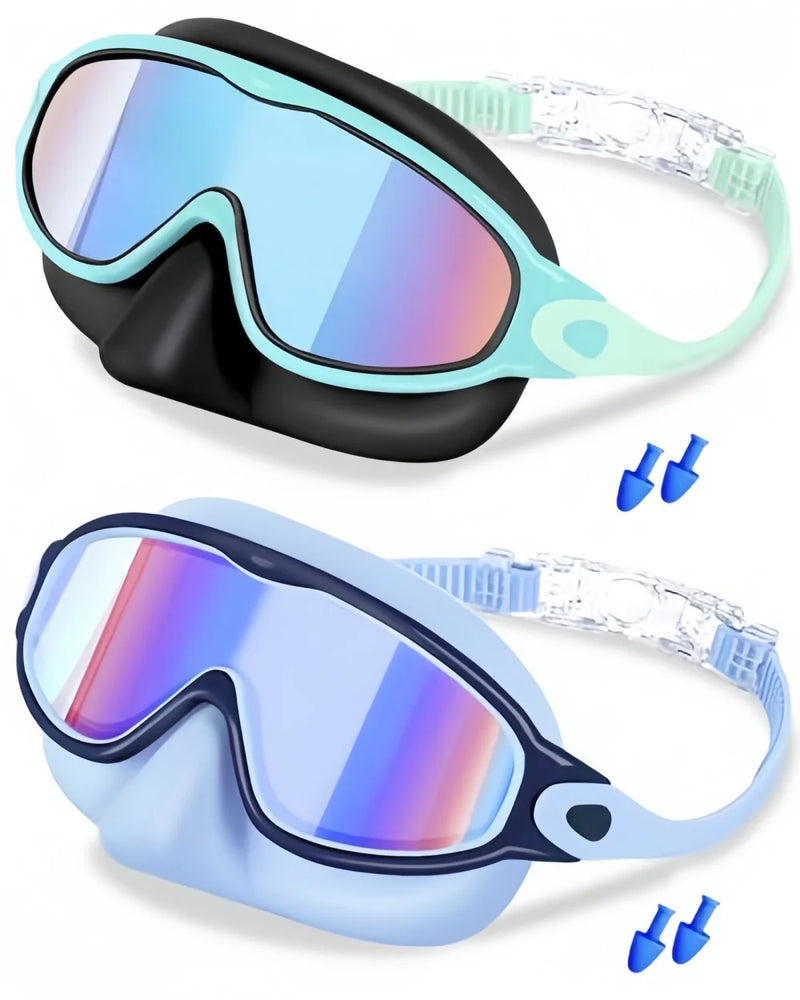 Kids' Anti-Fog Swim Goggles with Nose Cover