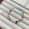 Colorful CZ Tennis Bracelet with Gold Plating