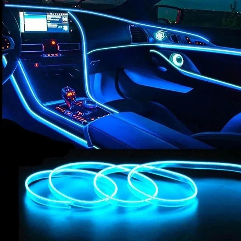 Flexible USB LED Neon Strip Light for Car Interior