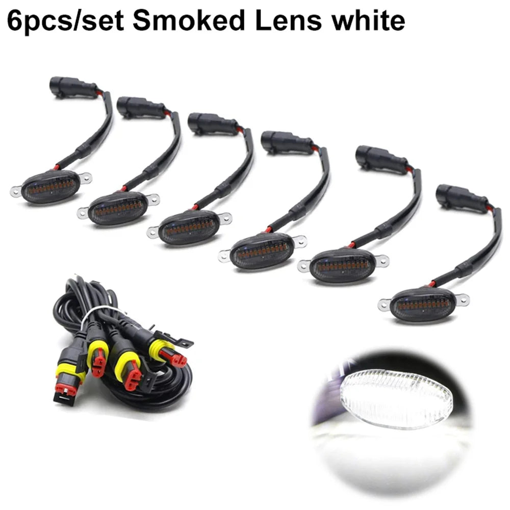 Smoked Lens LED Front Grille Marker Lights for Trucks & SUVs