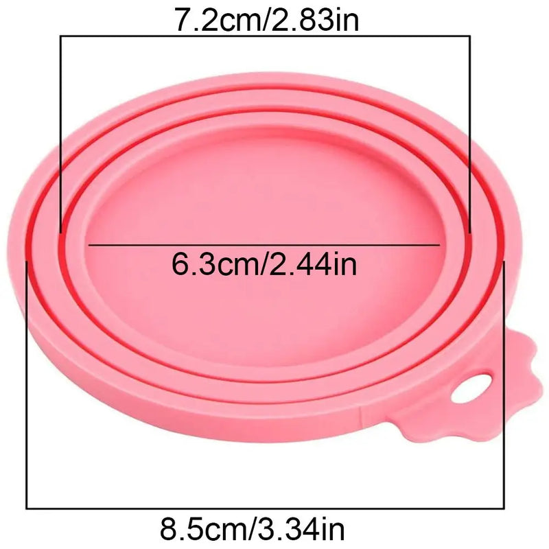 Reusable Silicone Can Lids - Set of 3
