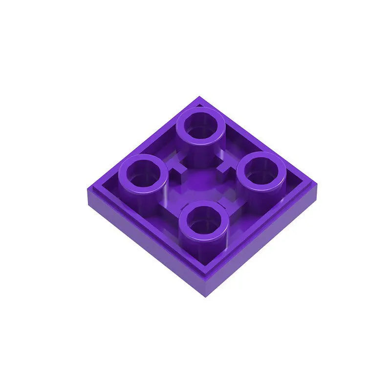 A pack of 20 reverse light panels for building blocks in a purple square shape.