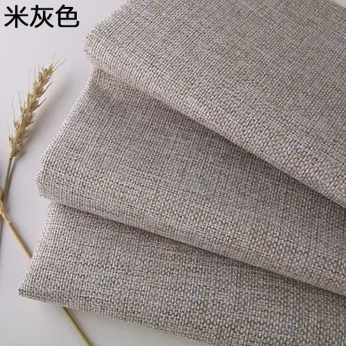 Premium Cotton-Linen Upholstery Fabric – Solid Colors, Durable & Versatile