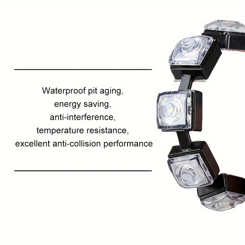 Universal Car LED Daytime Running Lights – Flexible 6-SMD Bulbs (White or Ice Blue, DC 12V)