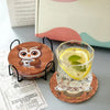 DIY Diamond Art Coaster Set with Holder – 8 Acrylic Coasters for Home Decor and Gifting