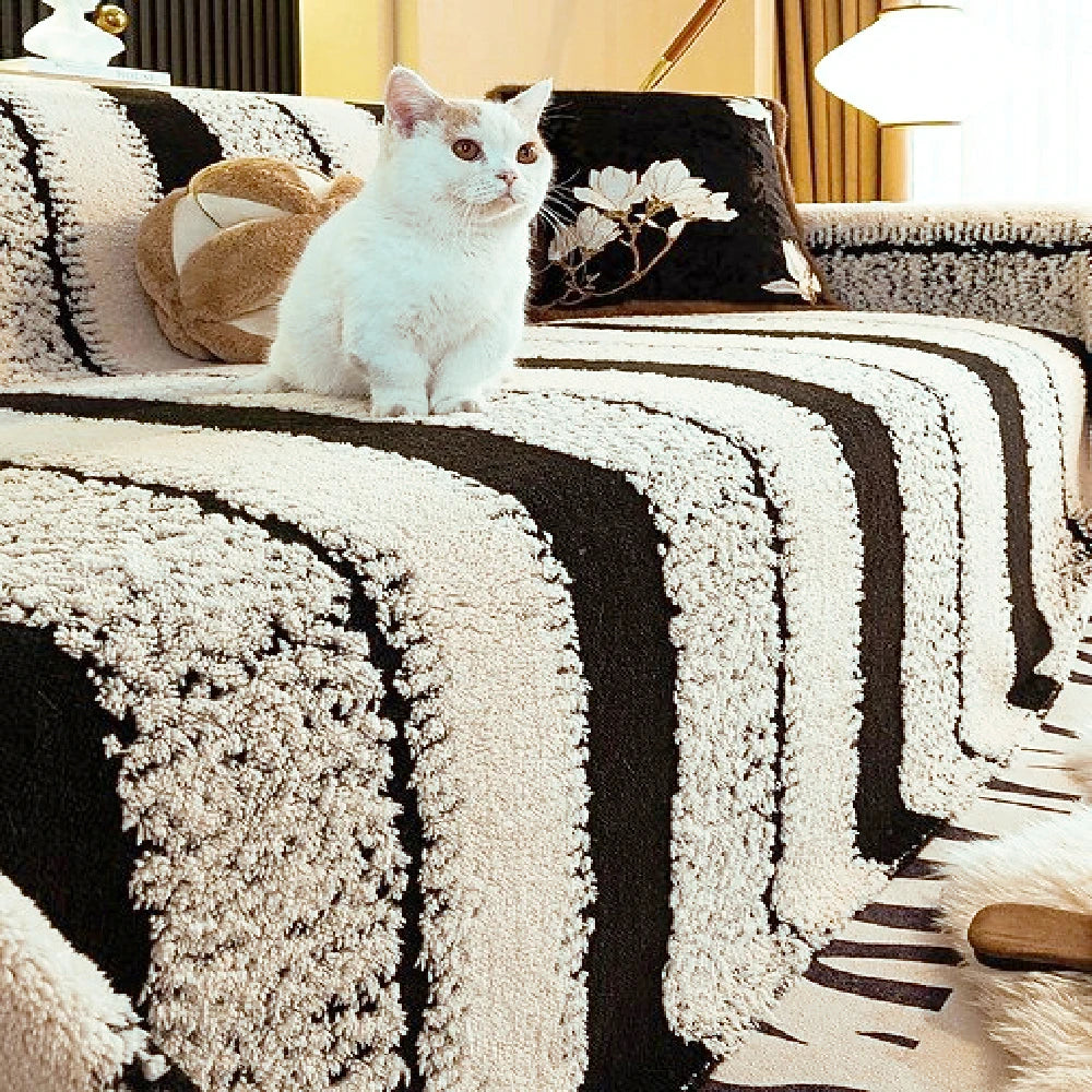 Bohemian Jacquard Sofa Throw Blanket – Soft Plush Cover for Living Room